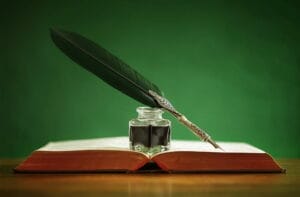 desktop wallpaper book pen ink bokeh feather still life 848771 up