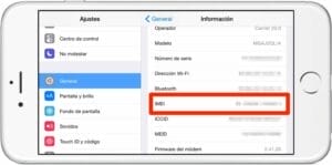 Lambar IMEI 2 imei ajustes