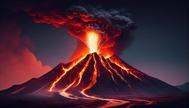 Balkano (Volcano) 1 erupting mountain spews fiery ash into sky generated by ai 188544 10172