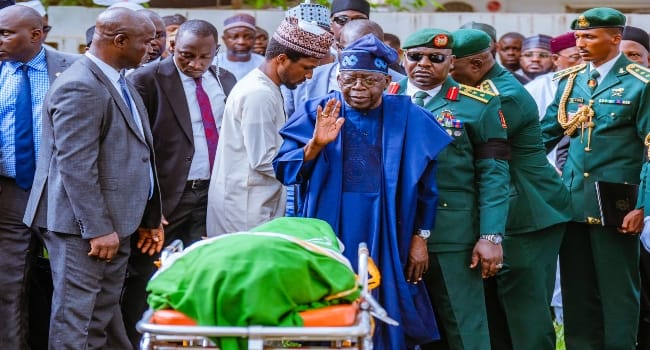 Muhammadu Buhari 6 President Bola Tinubu bidding farewell to former President Muhammadu Buhari