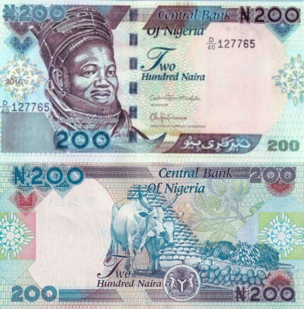 Ahmadu Bello 3 Nigeria 200 Notes Back and Front - Bakandamiya
